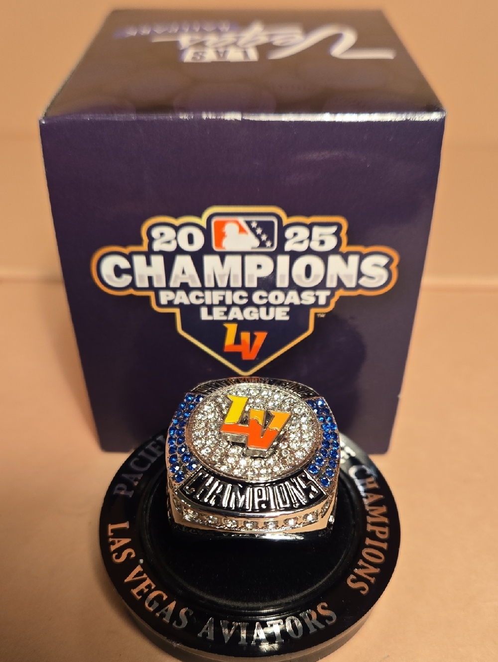 Las Vegas Aviators SGA Pacific Coast League Champions 2025 Championship Ring